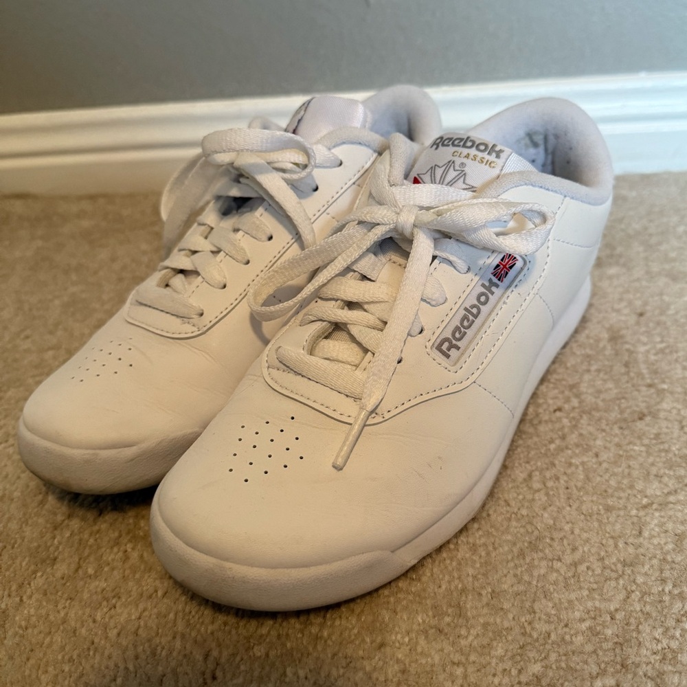 Reebok Classic Women’s Princess Sneakers Shoes Size 7 White